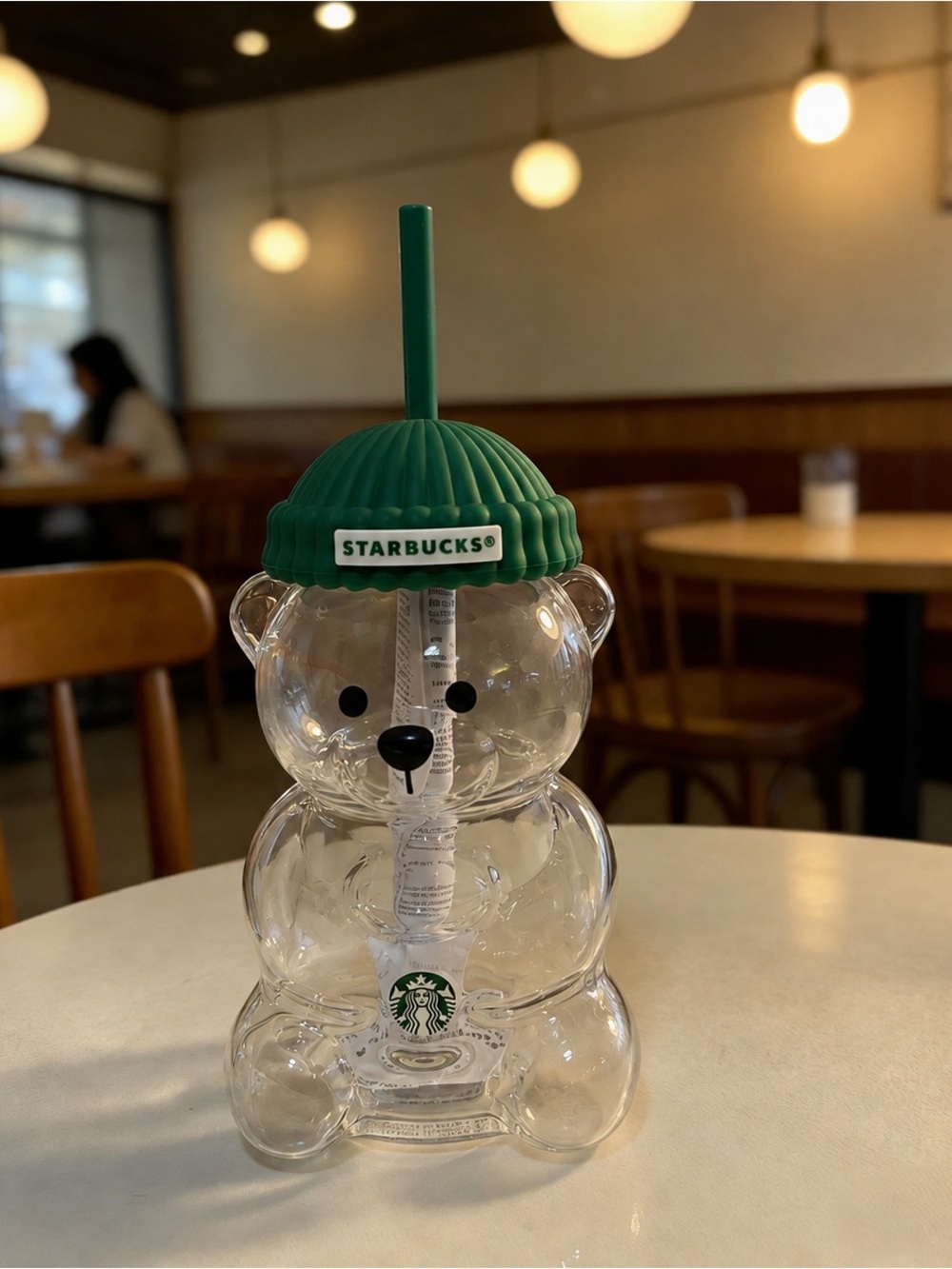 2026 Starbucks Bearista Glass Cup with straw | New